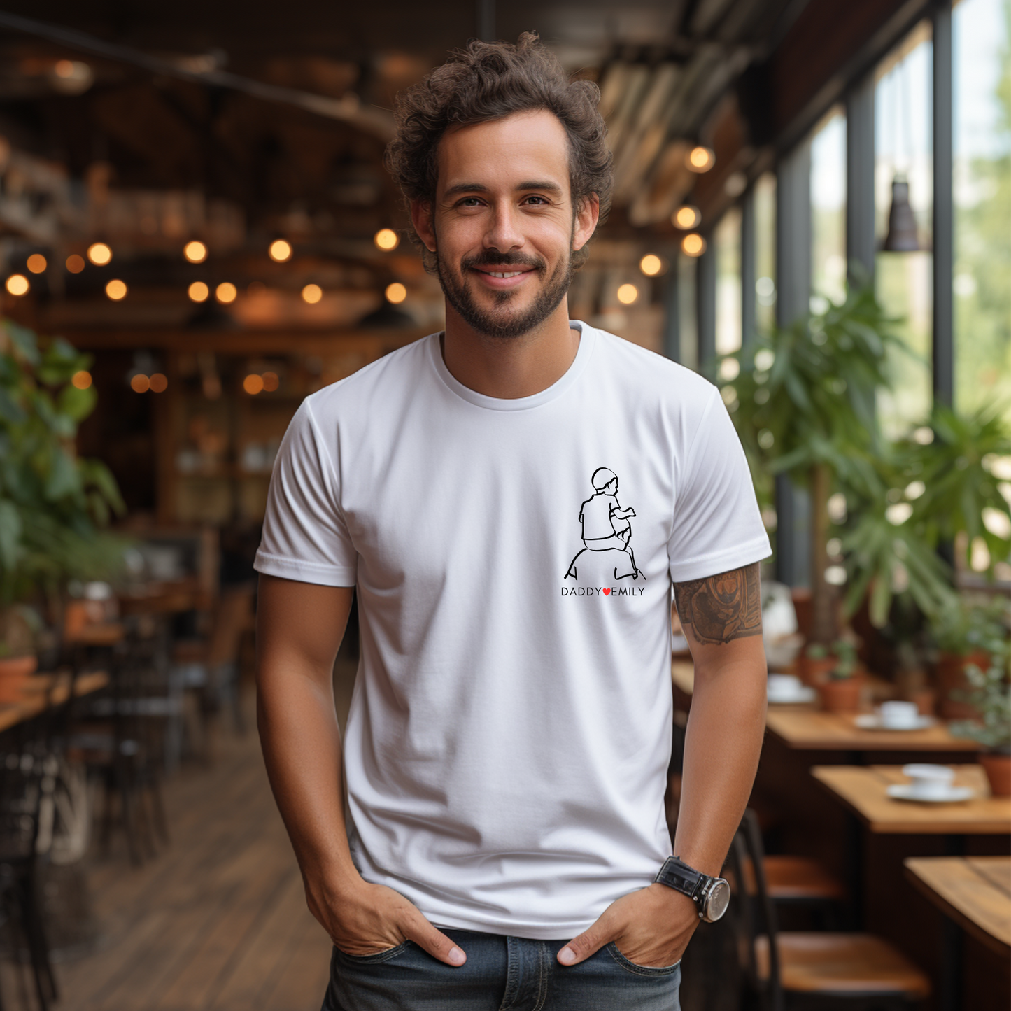 Personalisierter Babybody zum Vatertag – Geschenk von Baby an Papa mit Name