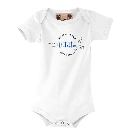 Personalisierter Babybody zum Vatertag – Geschenk von Baby an Papa mit Name
