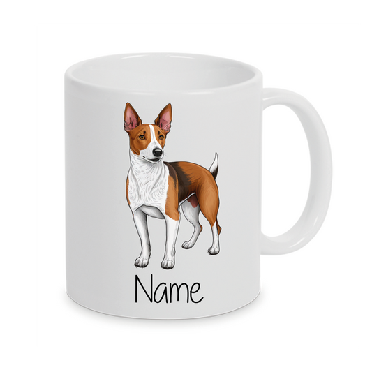 Basenji -Personalisierte Tasse Hunderasse - Individuell gestaltbar mit Namen oder Wunschtext