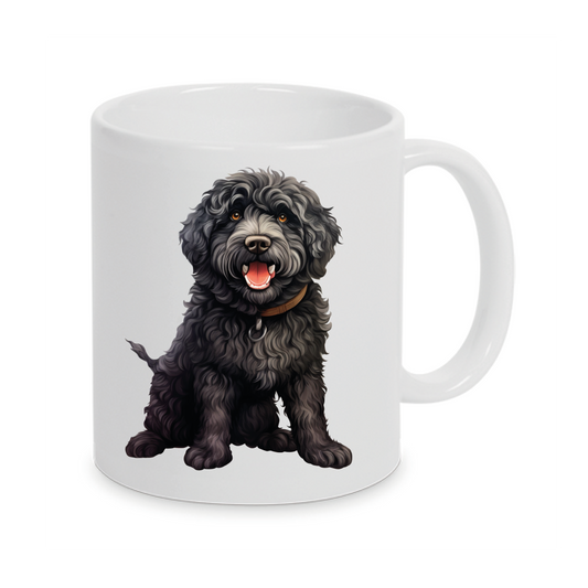 Barbet Französischer Wasserhund -Personalisierte Tasse Hunderasse - Individuell gestaltbar mit Namen oder Wunschtext