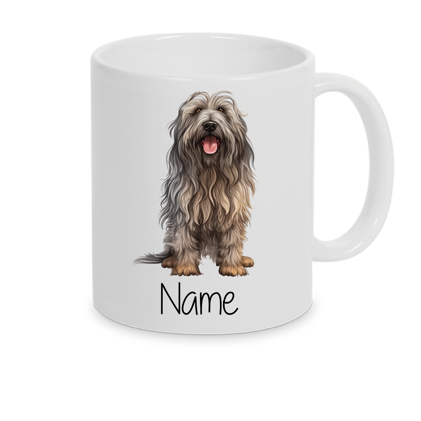 Bergamasco Bergamasker Hirtenhund -Personalisierte Tasse Hunderasse  mit Namen / Wunschtext