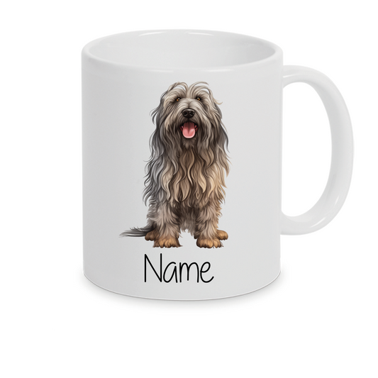 Bergamasco Bergamasker Hirtenhund -Personalisierte Tasse Hunderasse  mit Namen / Wunschtext