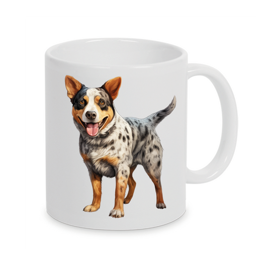 Australian Stumpy Tail Cattledog-Personalisierte Tasse Hunderasse - Individuell gestaltbar mit Namen oder Wunschtext