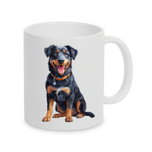 Beauceron -Personalisierte Tasse Hunderasse  mit Namen / Wunschtext