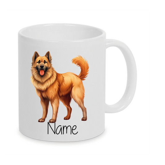 Belgischer Schäferhund Laekenois -Personalisierte Tasse Hunderasse  mit Namen / Wunschtext