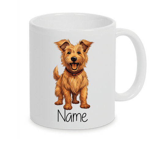 Berger Picard  Schäferhund-Personalisierte Tasse Hunderasse  mit Namen / Wunschtext