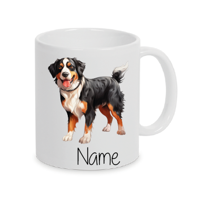 Appenzeller Sennenhund -Personalisierte Tasse Hunderasse - Individuell gestaltbar mit Namen oder Wunschtext