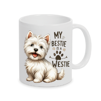 Westie West Highland Terrier- Lustige Spruch Tasse Hund auch mit Namen