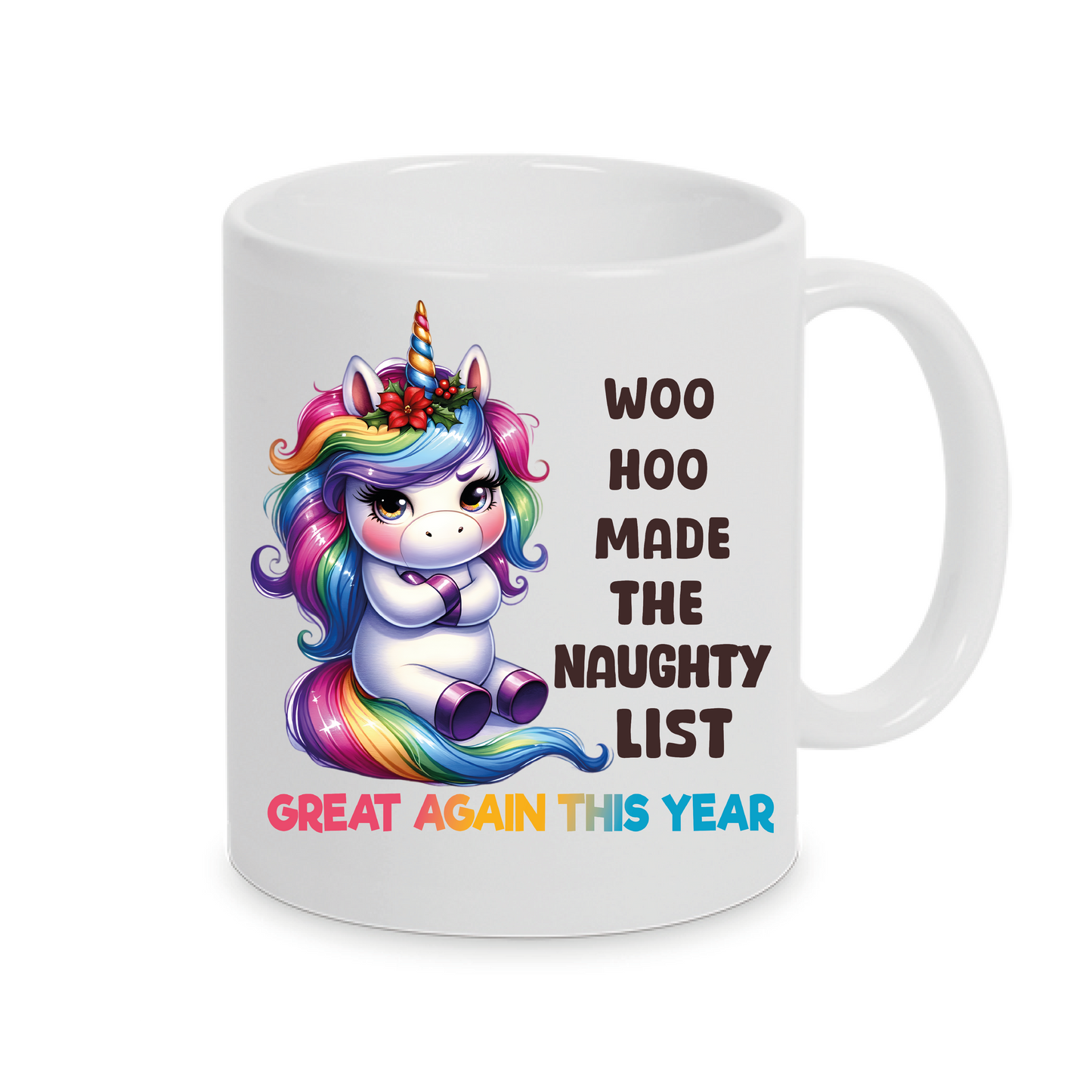 Freche Einhorn-Tasse mit lustigen Spruch Great Again  Geschenksidee auch mit Namen