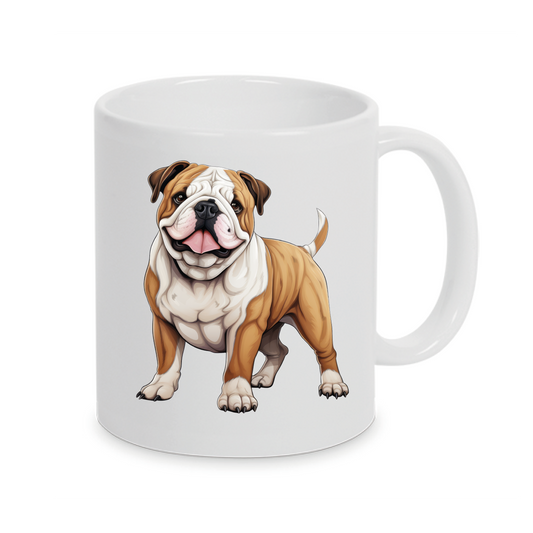 Australien Bulldog -Personalisierte Tasse Hunderasse - Individuell gestaltbar mit Namen oder Wunschtext