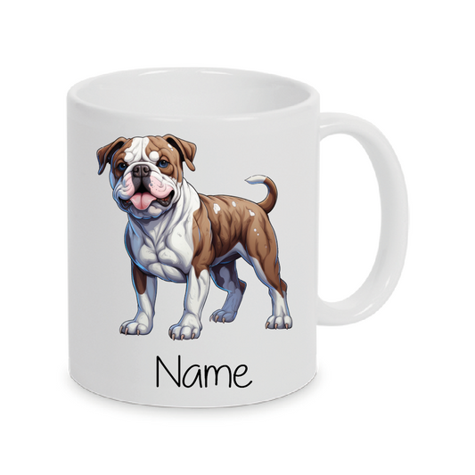 Alapaha Blue Blood Bulldog -Personalisierte Tasse Hunderasse - Individuell gestaltbar mit Namen oder Wunschtext - Geschenk