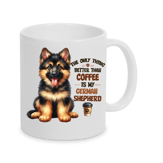 Deutscher Schäferhund -  Lustige Spruch Tasse Hund auch mit Namen