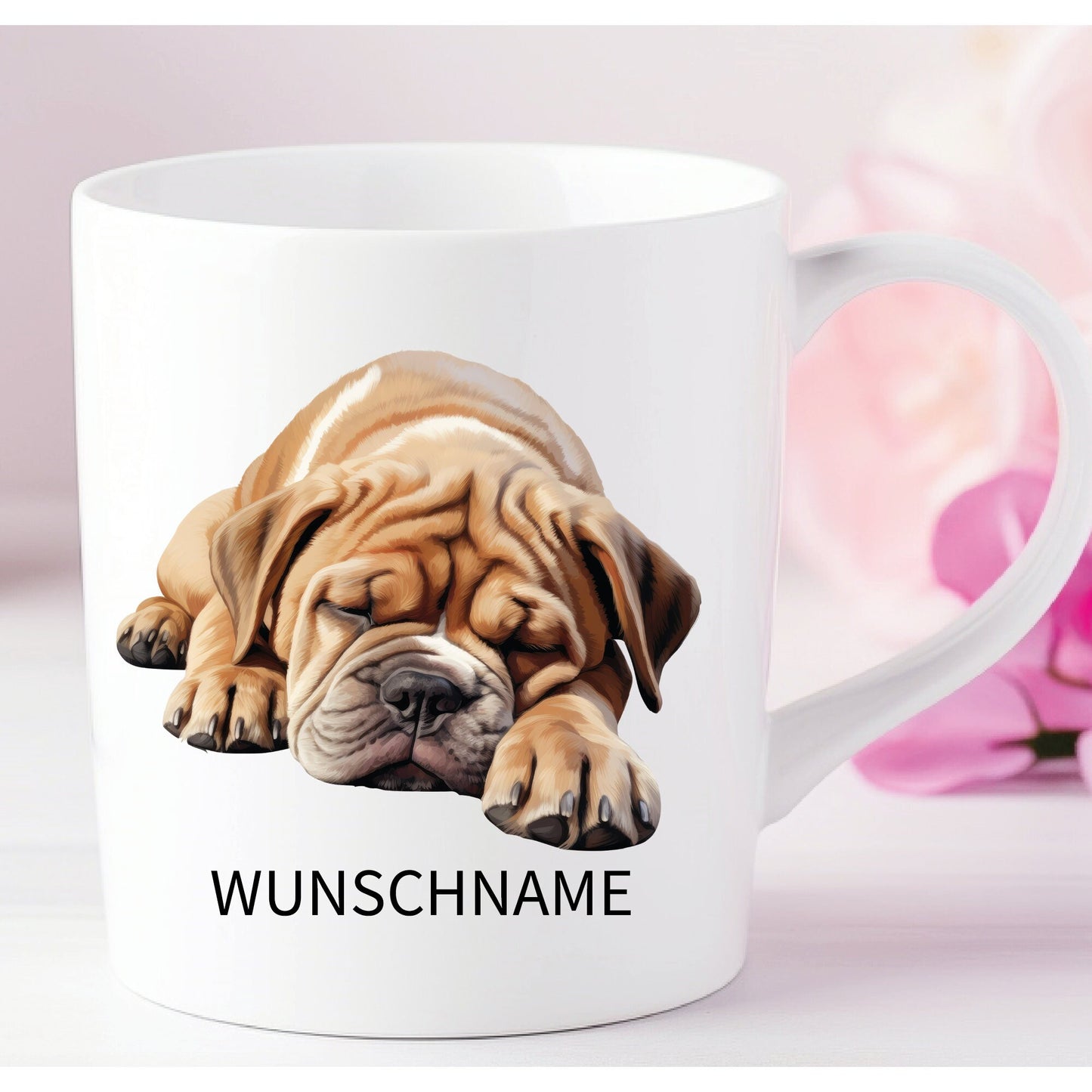 Basset Hound Tasse Hund Dogmom personalisiert mit Name oder Wunschtext